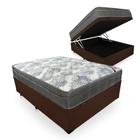 Cama Box Baú Viúva + Colchão De Molas Ensacadas Ortobom ISO SuperPocket 128cm