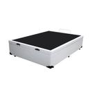 Cama Box Baú Viúvão Blindado Sintético Branco Com 128Cm de Largura