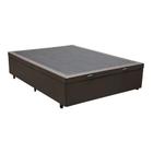 Cama Box Baú Viúvao Sintético Marrom Com 128cm de Largura