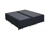 Cama Box Blindada King Size Bi-Partida 193x203x36 Suede Preto