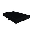 Cama Box Blindado Casal Ayman Móveis Suede Preto 40x138x188