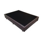 Cama Box Blindado Casal HomeQueen Sintético Marrom 40x138x188