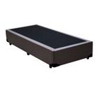 Cama Box Blindado Solteirão Ayman Móveis Sintético Marrom 40x96x203