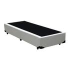 Cama Box Blindado Solteiro HomeQueen Sintético Branco 40x88x188