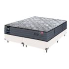 Cama Box Branco e Colchão Queen Joy Molas Ensacadas Sealy