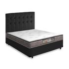 Cama Box + Cabeceira Cassis e Colchão Casal Ortobom Light D23 138cm