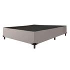 Cama Box Casal 1,38m com 38cm de Altura Suede Prince Cinza