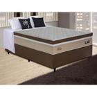 Cama Box Casal (138x188) D28 Porto Marrom/Bege Design Colchõ