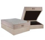 Cama Box Casal Baú + Colchão Airtech Springpocket (138X188X64) Ortobom