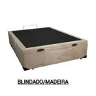 Cama Box Casal Baú Suede Bege Premium - 138x188x35