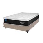 Cama Box  Casal Bege Colchão Plumatex Magnum Pillow Top