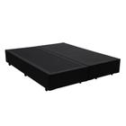 Cama Box Casal Bipartido Extremo Reforçado HomeQueen Sintético Preto 40x138x188