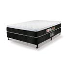 Cama Box Casal Castor Black e White Air One Face D45 138x188x50 + Box Castor