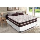 Cama Box Casal + Colchão De Molas Colchões Classic Superlastic 138x188x64 Branco