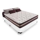 Cama Box Casal + Colchão De Molas - Comfort Prime - Classic Superlastic 138cm Branco