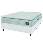 Cama Box Casal Colchão Espuma D33 Pillow Top Van Gogh 138x188x62cm Branco Hellen Suporta Até 120 Kg Por Pessoa