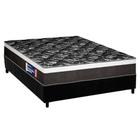 Cama Box Casal: Colchão Espuma D33 Plumatex Selectus + Base CRC Suede Black (138x188)