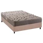 Cama Box Casal: Colchão Espuma Herval AG65 Fort + Base CRC Suede Clean(138x188)