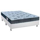 Cama Box Casal: Colchão Espuma Orthoflex D45 Comfortpedic Line + Base CRC Courano White(138x188)