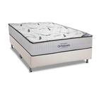 Cama Box Casal: Colchão Espuma Ortobom D45 High Foam + Base CRC Courano White(138x188)