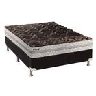 Cama Box Casal: Colchão Espuma Paropas D33 Pasquale Plus + Base CRC Suede Black(138x188)