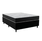 Cama Box Casal Colchão Mola Bonnel Acolchões + Box Sintético 60x138x188