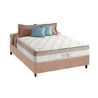 Cama Box Casal: Colchão Molas Anjos Superlastic King Best + Base CRC Suede Bege(138x188)