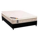 Cama Box Casal: Colchão Molas Bonnel Castor Tecnopedic Premium + Base CRC Suede Black(138x188)