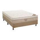 Cama Box Casal: Colchão Molas Bonnel Ortobom Nanolastic Elegant + Base CRC Suede Bege(138x188)