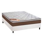 Cama Box Casal: Colchão Molas Ensacadas Castor Pocket Revolution + Base CRC Courano Branco(138x188)