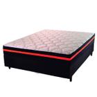 Cama Box Casal Colchão Molas Ensacadas Fênix 138x188x64cm Preto/Neon Hellen - Suporta até 110kg por Pessoa