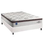 Cama Box Casal: Colchão Molas Ensacadas Plumatex Personalle + Base CRC Courano White (138x188)