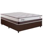 Cama Box Casal: Colchão Molas Herval Maxspring Sublime + Base CRC Courano Brown(138x188)