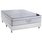 Cama Box Casal: Colchão Molas SuperPocket Ensacadas Ortobom Freedom + Base CRC Courano White (138x188)