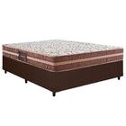 Cama Box Casal: Colchão Ortopédico Herval D28/AG65 Bermont + Base CRC Courano Brown(138x188)