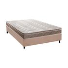 Cama Box Casal: Colchão Ortopédico Paropas D33 Anatômico Confort Ultra Firme + Base CRC Suede Clean (138x188)