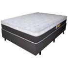 Cama Box Casal + Colchão Relaflex Regent 138x188x59 Mola Verticoil Viscoelástico