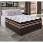 Cama Box Casal Conjugada (138X188) D28 Marrom Bahamas