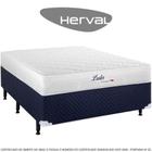 Cama Box Casal Conjugada Herval Luster, 50x138x188 cm