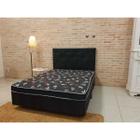 Cama Box Casal Conjugada Ortopédico Preta premium