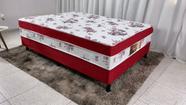 Cama box Casal Conjugado Nosso Sonho Vermelho