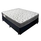 Cama Box Casal Sintético + Colchão De Espuma D33 - Sereneprime - 138cm Preto