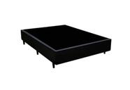 Cama Box Casal Sintético Preto com Colchão Espuma D33 Marrocos 30cm