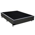 Cama Box Casal Sintético SerenePrime Cinza 138x188x40