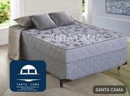 Cama Box Casal Unibox Conjugada Luna Plus Luxo 138x188 - Santa Cama (Cinza)