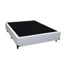 Cama Box Casal Viúva Recanto do Sono Sintético Branco 40x128x188