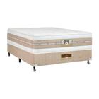 Cama Box + Colchão Casal Castor Mola Pocket Silver Star AIR com Box SI Double Face 138x188x74cm