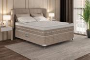 Cama Box + Colchão Castor Casal Premium One Face Tecnopedic 138x188x57cm
