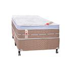 Cama Box + Colchão Castor Com Massageador Solteiro Niponpedic One Face Tecnopedic 88x188x59cm