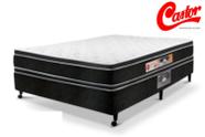 Cama Box + Colchão Castor ESPUMA Black & White D33 AIR Double Face